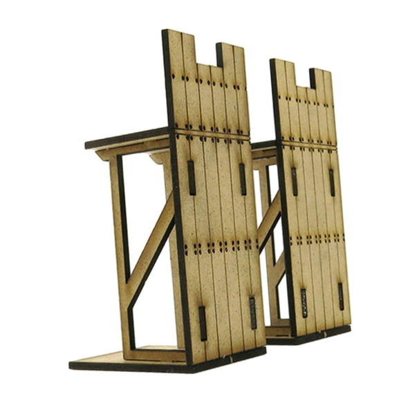 Kits de modelos de construcción de fortalezas a escala 1/72, bricolaje, pintura, arquitectura, escena, modelo para pequeño ángulo recto