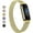 Gold, variant on FIEWESEY Metal Band Compatible with Fit_bit Luxe Bands, Stainless Steel Mesh Loop Adjustable Wristband Replacement Strap for Fit_bit Luxe/Luxe Special Edition Fitness Tracker Women Men - Silver