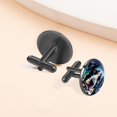 thumbnail image 6 of Spotted Dog Men's Stainless Steel Cufflinks Set for Formal Attire - Ideal for Business Meetings and Special Occasions, 6 of 6
