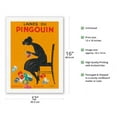 thumbnail image 2 of Pinqouin Wool Yarns (Laines du Pingouin) - Vintage French Advertising Poster by Leonetto Cappiello c.1920 - Japanese Unryu Rice Paper Art Print (Unframed) 12 x 16 in, 2 of 4