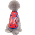 thumbnail image 2 of Pet Clothes Hangers for Small Dogs Pet Print Shirts Breathable Summer Cotton Sleeveless T Shirt Comfortable Dog Shirts Breathable Dog Vest for Dogs Cats Pet Clothes for Medium Dogs Summer, 2 of 5