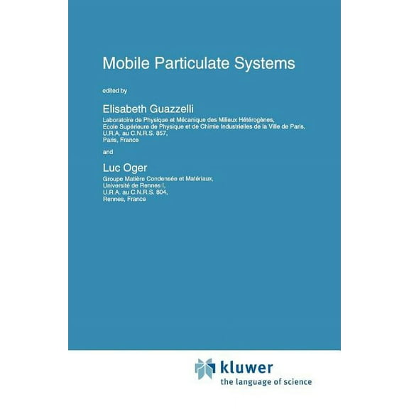 NATO Science Series E: Mobile Particulate Systems, Book 287, (Paperback)