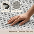 thumbnail image 6 of ODIKA Boho Fabric Farmhouse Checkerboard Motif Bathroom Checked Plaid Flowing Dynamic for Dining Room, Under Table, Office, Non-Slip Chair-Friendly Floor, 6 of 7