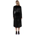 thumbnail image 3 of Robe de Soirée Formelle en Velours pour Femmes Manches Longues Mini Robes, 3 of 4