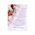 thumbnail image 3 of 200PCS Pink Plastic Plates Rose Gold Glitter Plastic Plates Heavy Duty Pink Glitter Disposable Plates Include 100 Dinner Plates 10 And 100 Dert Plates 7 For Parties/Wedding, 3 of 4