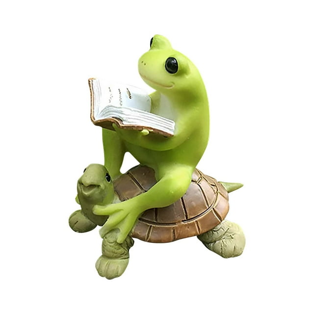Frogs Ornament Flower Pot Ornament Cute Car Ornament