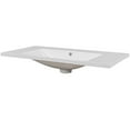 thumbnail image 4 of Hassch 36" Bathroom Vanity Top, 3-Faucet Holes, 4" Faucet Available, Ceramic Basin, White, 4 of 10