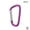 Purple, variant on 3 Pack Aluminum Alloy Mini Carabiner Clips, Lightweight Portable Keychain Hooks for Hanging Cords Ropes Hoses, Home RV Boat Gear Organizer