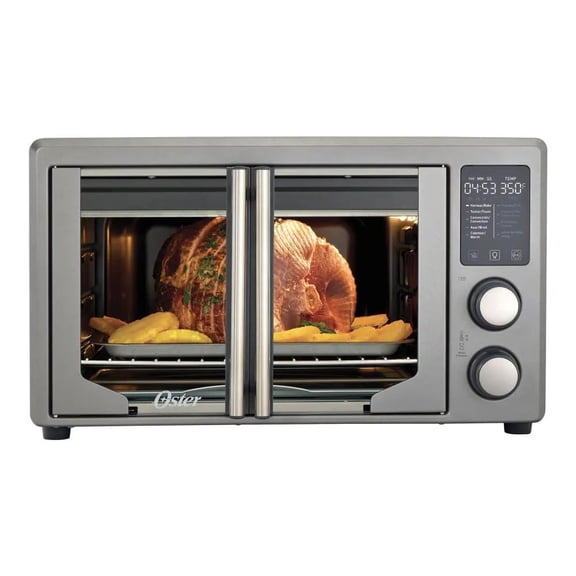 Oster Horno Digital con Freidora de Aire de 42 L de Capacidad Color Gris TSSTTV42FDDAFNS