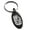 Black, variant on Stainless Steel Pirate Skull Crossbones Rum Engraved Small Oval Charm Keychain Keyring