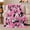 Playful Bulldogs, variant on Cheerful French Bulldog Hearts Pattern, Playful Pet Portrait Pattern, Warm Flannel Blanket for Living Room and Reading Nook, Dog Lovers Friendship Gift, Pet Lover Home Decor