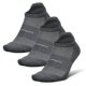 thumbnail image 1 of Calcetines Feetures Max Cushion con lengüeta en el tobillo, gris jaspeado, L, 3 pares, 1 of 5
