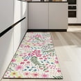 thumbnail image 4 of Pioneer Flower Floral Print Pattern Kitchen Rug Mat,Kitchen Runner Rugs Non Skid Washable,Decorative Kitchen Floor Mats for Kitchen,Sink,Laundry,17"X47", 4 of 5