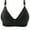Black, variant on Women's Invisibles Comfort Lightly Lined Seamless Wireless Triangle Bralette Bra