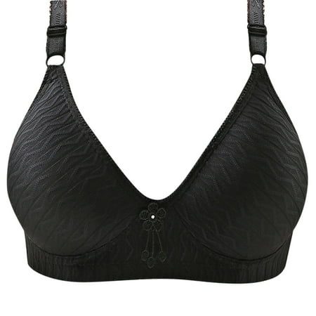 Plus Size Bras for Women Push-up Bra Wireless Breathable Bralette Full Coverage Lingerie Daily Underwear