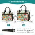 thumbnail image 4 of FORMRS Insulated Lunch Bag Unisex Large Capacity with Shoulder Strap, Green Floral Tomatoes, 4 of 6