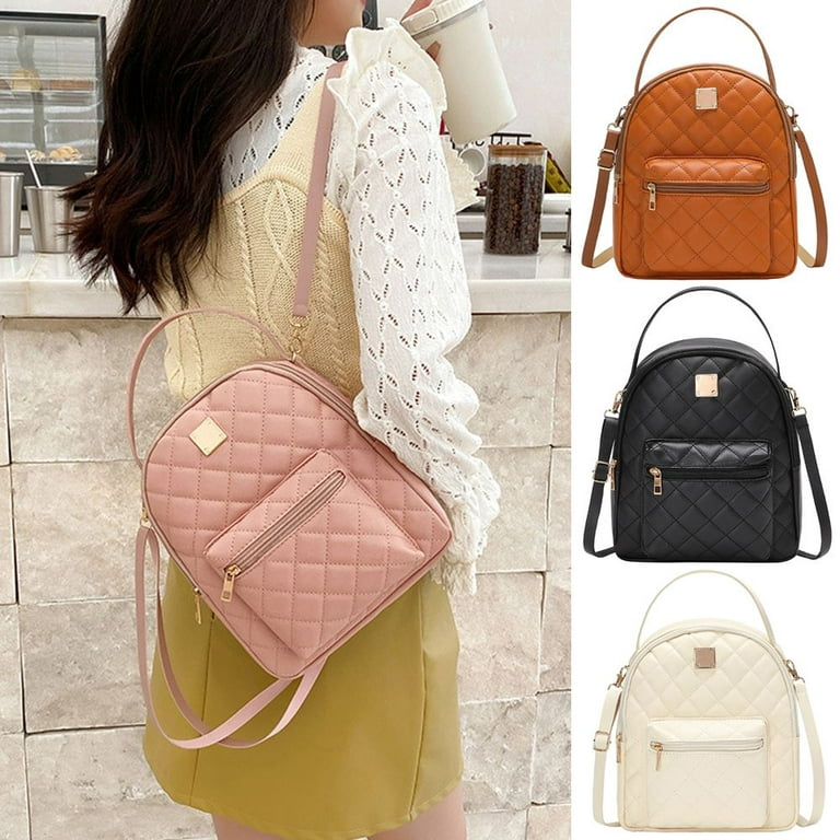 Mini Backpacks Women Shoulder Bags PU Leather School Bags for