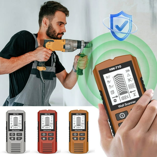 5 In 1 Function Wall Scanner Stud Metal AC Wire With LCD Display Small Drills Cordless Rechargeable Drill Desarmador Electrico Small Cordless Drill Portable Drill Screwdriver Drill Screw Cordless