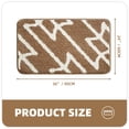 thumbnail image 3 of PABUBE Bathroom Rug, Anti Slips Bath Mat, Machine Washable Bathroom Mat, Soft Absorbent Bath Rug and Mat for Bathroom（24"x36",Brown）, 3 of 10