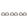 thumbnail image 3 of mmirethe 2Pcs Women Purse Handles Belt Replacement Handmade DIY for Tote Purse Making brown D shape 3Set, 3 of 6