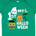 thumbnail image 4 of Inktastic My 1st Halloween with Ghost Monster and Pumpkin Boys or Girls Baby Bodysuit, 4 of 5