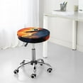 thumbnail image 2 of Cauagu Sunset Surfing Silhouette Print Round Stool Covers,Seat Cushion for Round Bar Stool Chair Seat Cover for Bar Round Chair Fits for 12/13/14in Bar Stool Cushion, 2 of 7