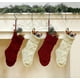 thumbnail image 2 of Paquete de 4 medias navideñas de 14 pulgadas, medias tejidas con cable, regalos y decoración para fiestas navideñas familiares, decoración de color blanco marfil, 2 of 5