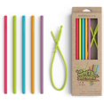 thumbnail image 1 of Pajitas de silicona Softy Straws, tamaño delgado, sin BPA, para 590 ml, 1 of 6