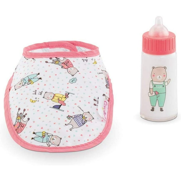 Corolle Bib and Magic Milk Bottle for 1417inch Baby Doll