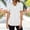 Style1-White shirts for women, variant on Maqroz Button Down Shirts for Women Polka Dot Lapel V Neck Short Sleeve Blouse Casual Summer Tunic Tops 2026 Black L