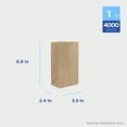 thumbnail image 3 of Karat Brown Paper Bags [1 lb - 4,000 ct] - Self-Standing Paper Bags, Reusable & Food Grade, 3 of 11