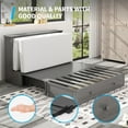 thumbnail image 6 of Mjkone Murphy Bed, Queen Size Cabinet Bed with Folding Foam Mattress, Foldable Space-Saving Cube Murphy Bed with Charging Station and Large Storage Drawer (Grey), 6 of 7