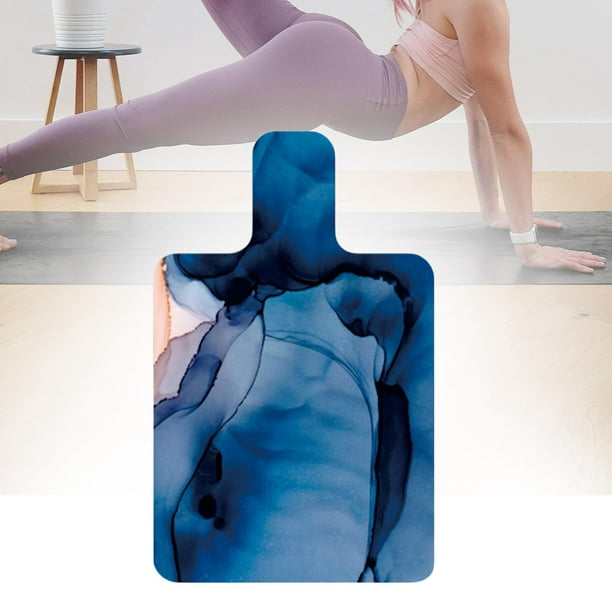 Couverture de yoga bleue