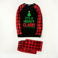 thumbnail image 3 of Funny Black And Red Plaid Christmas Pajamas With Plus Size, Two-pieces, Size NB-Men 6XL, 3 of 7