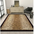 thumbnail image 5 of Contemporary Rugs For Living Room 8x10 Brown Animal Print Tiger Leopard Cheetah, 5 of 7