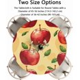 thumbnail image 3 of muroi Food Cherry Round Elastic Tablecloth Outdoor Table Cloth Fitted Tables Cover for Picnic Patio Dining Party Indoor 45" - 56", 3 of 6