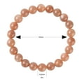 thumbnail image 2 of Natural Sunstone Round Beads Stretch Bracelet for Men Women Bead: 8mm 2-1/8 inch(5.3cm), 2 of 5