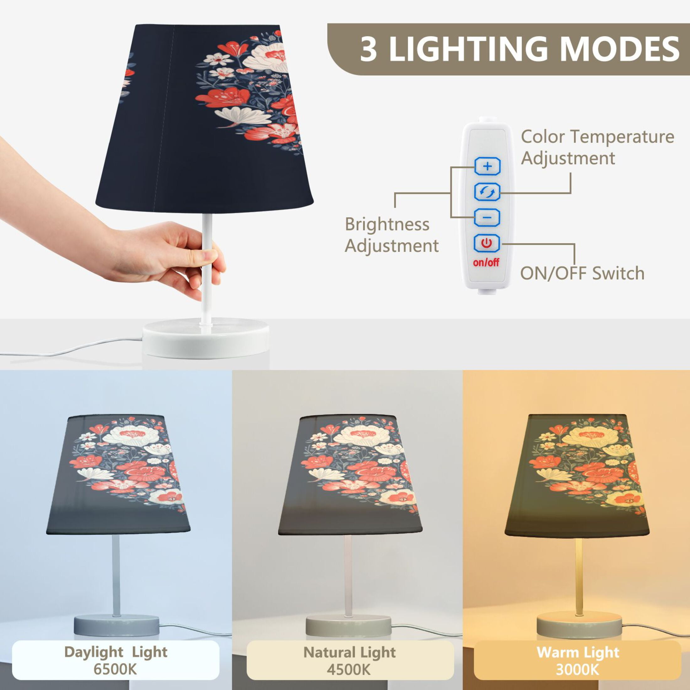 BZSMCE Table Lamp Creative Oil Pattern Of Heart Shaped Simple Pattern Night Light