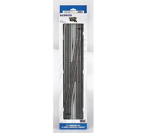 Photo 1 of Bachmann 44138 HO Scale E-Z Command DCC 6 Single Crossover Turnout - Right