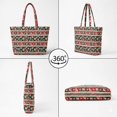 thumbnail image 4 of Jeiento Christmas Plaid Reindeer Padded Tote Bag for Women Large Capacity Handle Purse Lightweight Carryall for Holiday Shopping, Work Commute, Weekend Getaway & Festive Gift, 4 of 7