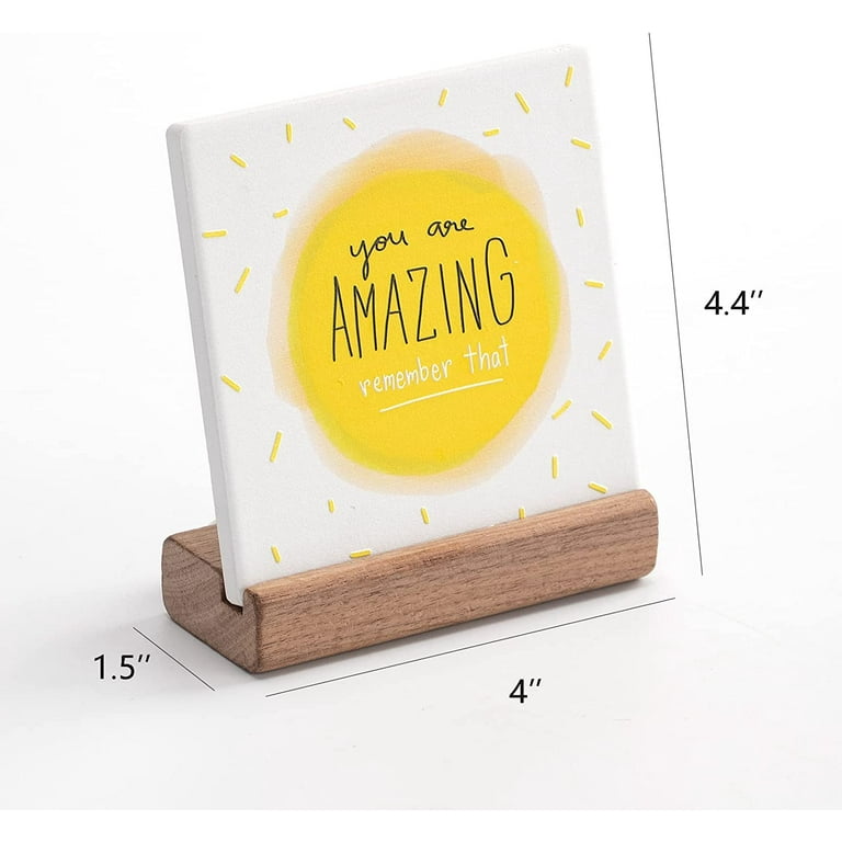 Inspirational Quotes Gifts for Teens Girls Women, Encouragement Gifts  Positive Words Wooden Plaque Office Decor for Women, Motivational Cheer Up  Gifts