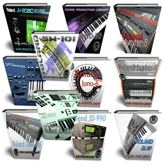 Roland Classic MEGA Bundle - 11 Large WAVE samples/loop Studio Libraries. Download only !