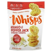 Whisps, Asiago & Pepper Jack Cheese Crisps, 2.12 oz