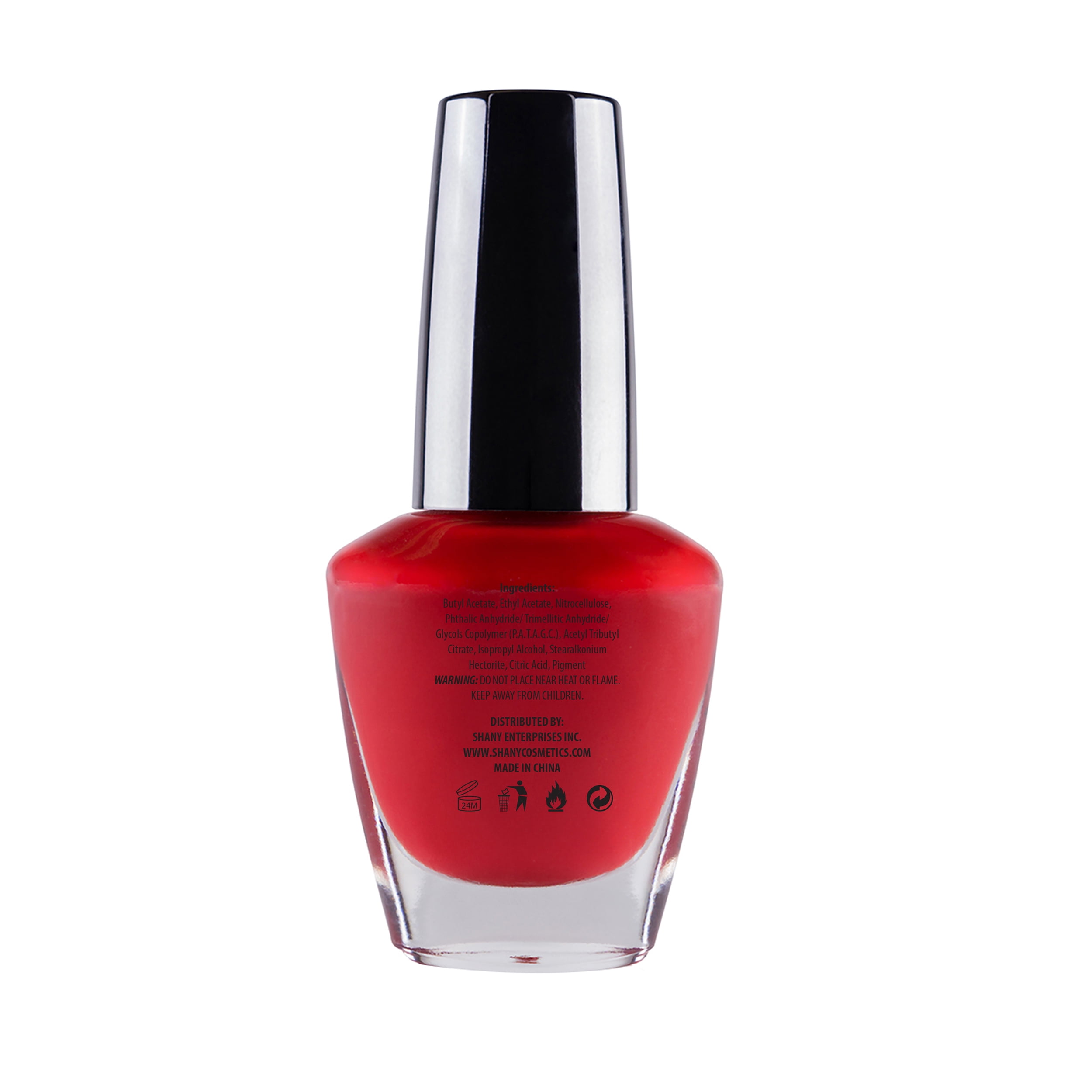 SHANY Shimmer And Matte Nail Polish Quick Dry Smudge Proof Nail Lacquer Varnish - Chip Resistant - CARNATION