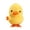 A004- Style D, variant on Chick Stuffed Animal, Stuffed Animals, 4 In, Wind Up Hopping Mechanism, Soft Fuzzy Fabric, Easter Celebrations, Brown Orange White, 1 Pc