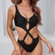 thumbnail image 1 of Traje de baño de una pieza para mujer, conjuntos de bikini para mujer, traje de baño deportivo con cremallera extragrande para mujer, traje de baño con panel de color conservador, traje de baño con pr, 1 of 5