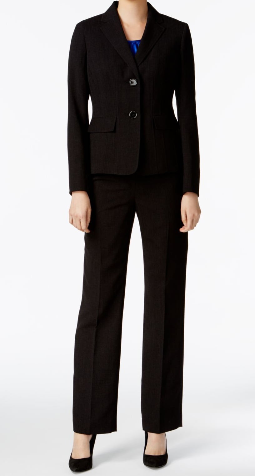 belk black pant suit