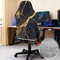 thumbnail image 3 of TSOVTHRID Black Gold Marble Texture Print 4 Pieces Gaming Chair Covers for Cats Breathable Rotating Gaming Chair Protector Computer Chair Seat Slipcovers with Armrest Covers, 3 of 7