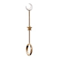 thumbnail image 1 of Soporte para anillo Manos libres 8 mm Clip de anillo Latón Decoración portátil Perchero para joyería de mano, 17 mm, Oro brillante Eigraketly HA003787-04, 1 of 6