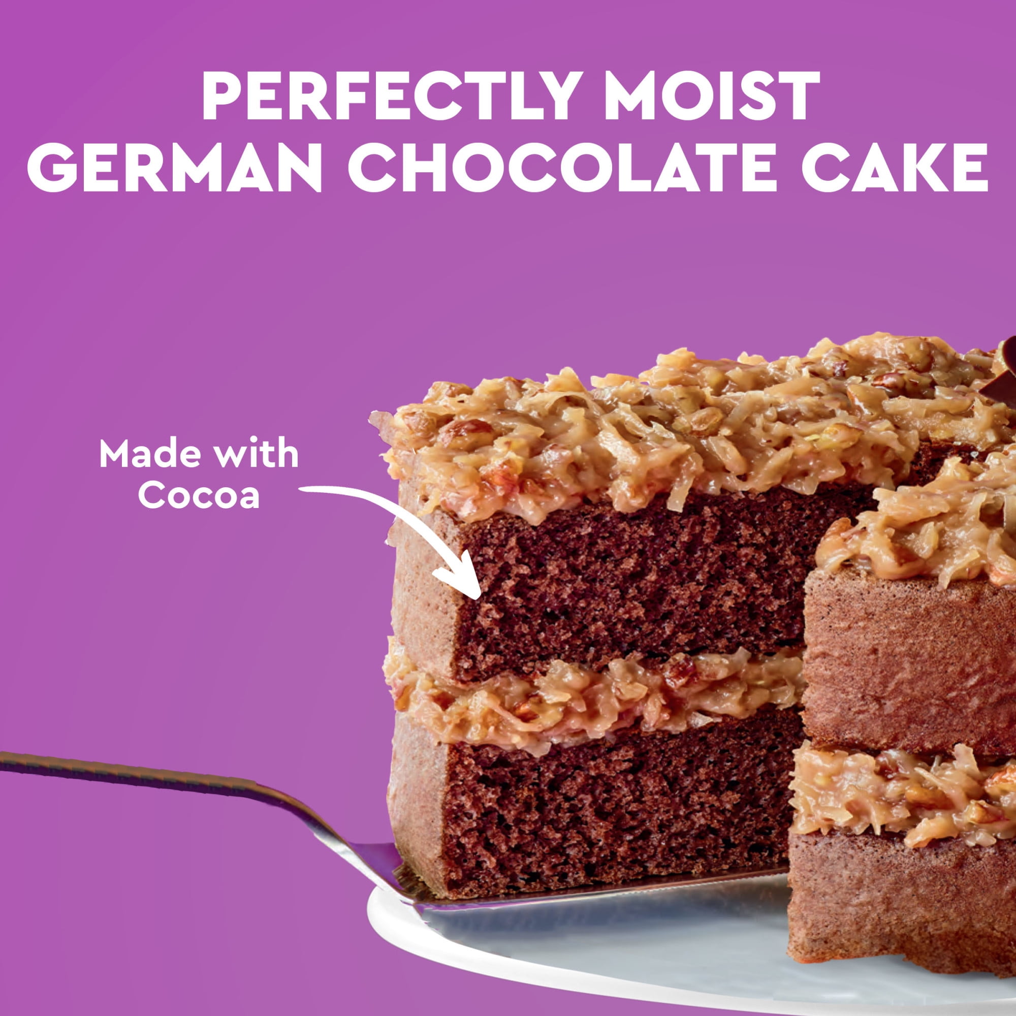 (6 pack) Duncan Hines Signature Perfectly Moist German Chocolate Cake Mix, 15.25 oz.